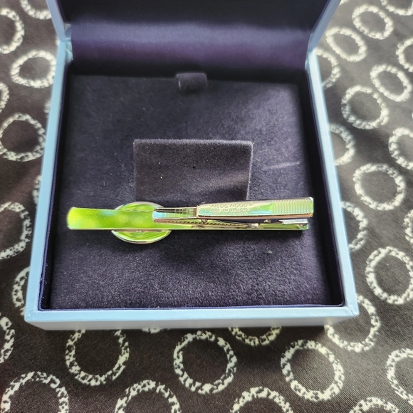 Wedgwood Blue/white Jasperware Clip Bar Pin 👔 #03 - Picture 7 of 7